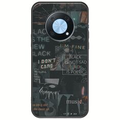 Aesthetic Black Huawei Nova Y90 Black TPU (Μαύρη Σιλικόνη)