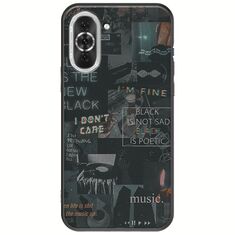 Aesthetic Black Huawei Nova 10 Pro Black TPU (Μαύρη Σιλικόνη)