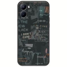 Aesthetic Black Realme C33 Black TPU (Μαύρη Σιλικόνη)