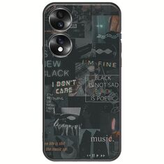 Aesthetic Black Honor 70 5G Black TPU (Μαύρη Σιλικόνη)