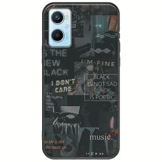 Aesthetic Black Oppo A96 4G Black TPU (Μαύρη Σιλικόνη)