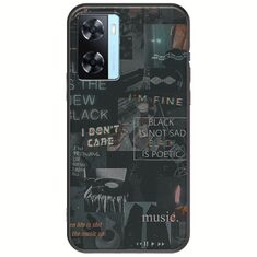 Aesthetic Black Oppo A77 5G Black TPU (Μαύρη Σιλικόνη)