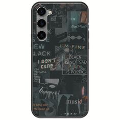 Aesthetic Black Samsung Galaxy S23 Plus 5G Black TPU (Μαύρη Σιλικόνη)