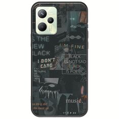 Aesthetic Black Realme Narzo 50A Prime Black TPU (Μαύρη Σιλικόνη)