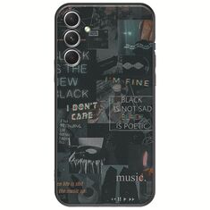 Aesthetic Black Samsung Galaxy A34 5G Black TPU (Μαύρη Σιλικόνη)
