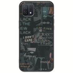 Aesthetic Black Oppo A16K Black TPU (Μαύρη Σιλικόνη)