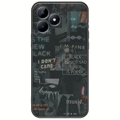 Aesthetic Black Realme C53 Black TPU (Μαύρη Σιλικόνη)