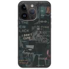Aesthetic Black iPhone 15 Pro Max Black TPU (Μαύρη Σιλικόνη)