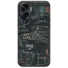 Aesthetic Black Honor 90 Lite 5G Black TPU (Μαύρη Σιλικόνη)