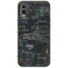 Aesthetic Black Nokia C32 Black TPU (Μαύρη Σιλικόνη)