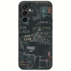 Aesthetic Black Samsung Galaxy S23 FE 5G Black TPU (Μαύρη Σιλικόνη)