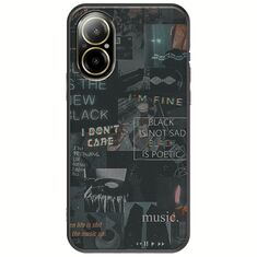 Aesthetic Black Realme C67 4G Black TPU (Μαύρη Σιλικόνη)