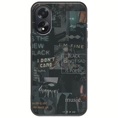 Aesthetic Black Oppo A18 4G Black TPU (Μαύρη Σιλικόνη)