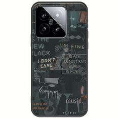 Aesthetic Black Xiaomi 14 5G Black TPU (Μαύρη Σιλικόνη)