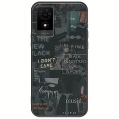 Aesthetic Black TCL 501 Black TPU (Μαύρη Σιλικόνη)