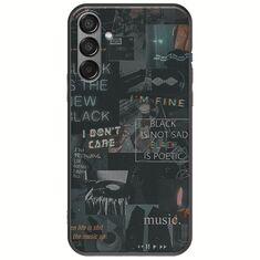 Aesthetic Black Samsung Galaxy M55 5G Black TPU (Μαύρη Σιλικόνη)