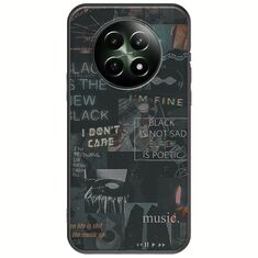 Aesthetic Black Realme 12 5G Black TPU (Μαύρη Σιλικόνη)