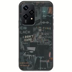 Aesthetic Black Honor 200 Lite 5G Black TPU (Μαύρη Σιλικόνη)