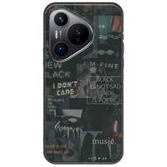 Aesthetic Black Huawei Pura 70 Black TPU (Μαύρη Σιλικόνη)