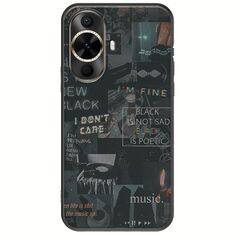 Aesthetic Black Huawei Nova 12s Black TPU (Μαύρη Σιλικόνη)
