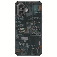 Aesthetic Black iPhone 16 Plus Black TPU (Μαύρη Σιλικόνη)
