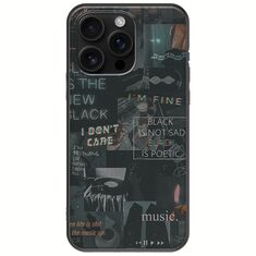 Aesthetic Black iPhone 16 Pro Max Black TPU (Μαύρη Σιλικόνη)