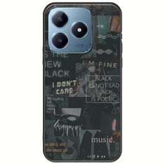 Aesthetic Black Realme C63 Black TPU (Μαύρη Σιλικόνη)