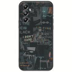 Aesthetic Black Samsung Galaxy M35 5G Black TPU (Μαύρη Σιλικόνη)