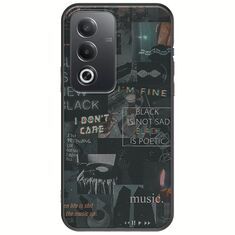 Aesthetic Black Oppo A80 5G Black TPU (Μαύρη Σιλικόνη)