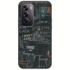 Aesthetic Black Oppo Reno 12 5G Black TPU (Μαύρη Σιλικόνη)