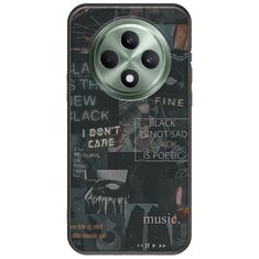 Aesthetic Black Oppo Reno 12 F 5G Black TPU (Μαύρη Σιλικόνη)