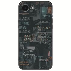 Aesthetic Black iPhone 16e Black TPU (Μαύρη Σιλικόνη)