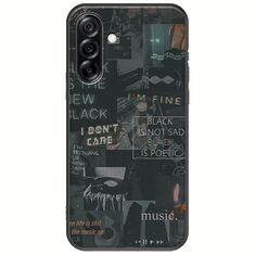 Aesthetic Black Samsung Galaxy A36 5G  Black TPU (Μαύρη Σιλικόνη)