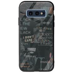Aesthetic Black Samsung Galaxy S10e Groove TPU (Tempered Glass και TPU)
