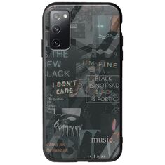 Aesthetic Black Samsung Galaxy S20 Groove TPU (Tempered Glass και TPU)
