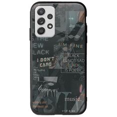 Aesthetic Black Samsung Galaxy A32 5G Groove TPU (Tempered Glass και TPU)