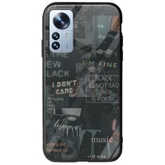 Aesthetic Black Xiaomi 12 Pro Groove TPU (Tempered Glass και TPU)
