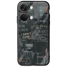 Aesthetic Black OnePlus Nord 3 5G Groove TPU (Tempered Glass και TPU)