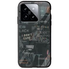 Aesthetic Black Xiaomi 14T 5G Groove TPU (Tempered Glass και TPU)