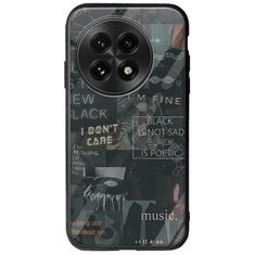 Aesthetic Black OnePlus 13 5G Groove TPU (Tempered Glass και TPU)