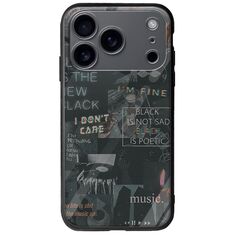 Aesthetic Black iPhone 17 Pro Max Groove TPU (Tempered Glass και TPU)