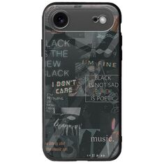 Aesthetic Black iPhone Air Groove TPU (Tempered Glass και TPU)