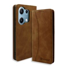 Θήκη Bodycell PU Leather Book Xiaomi Redmi Note 14s Καφέ