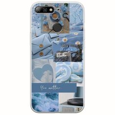 Aesthetic Blue Huawei P Smart Flexible TPU (Διάφανη Σιλικόνη)