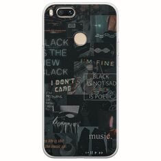 Aesthetic Black Xiaomi Mi A1 / Mi 5X Flexible TPU (Διάφανη Σιλικόνη)