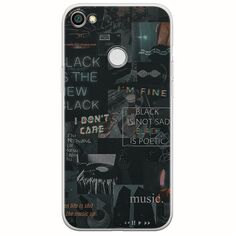 Aesthetic Black Xiaomi Redmi Note 5A Prime Flexible TPU (Διάφανη Σιλικόνη)