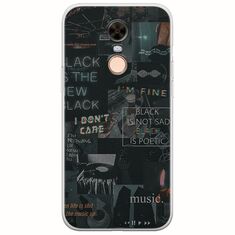 Aesthetic Black Xiaomi Redmi 5 Plus Flexible TPU (Διάφανη Σιλικόνη)