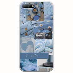Aesthetic Blue Huawei Y6 Prime 2018 Flexible TPU (Διάφανη Σιλικόνη)