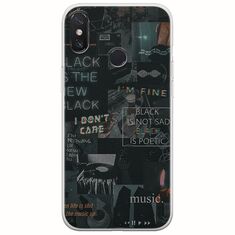 Aesthetic Black Xiaomi Redmi Note 6 Pro Flexible TPU (Διάφανη Σιλικόνη)