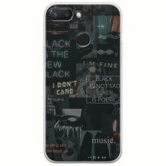 Aesthetic Black Xiaomi Redmi 6 Flexible TPU (Διάφανη Σιλικόνη)